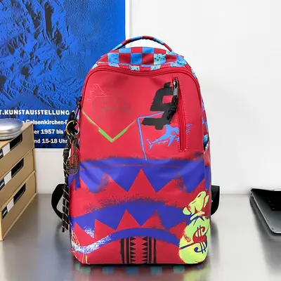 Men's Casual Backpack, Mid-Size Student Laptop Bag, Camouflage Pattern - 9