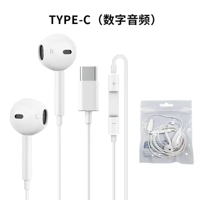 Half In-Ear Wired Earphones with Inline Mic, Apple and Android - 7