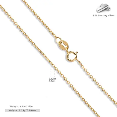 S925 sterling silver necklace, clavicle chain, DIY base - 10