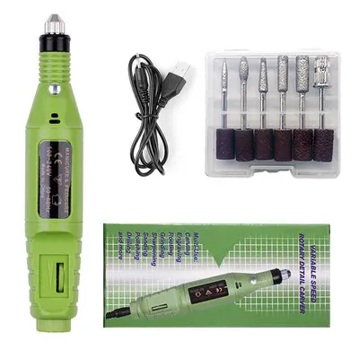 Cross-Border New Electric Nail Drill Machine Variable Speed Pen-Style Nail Polisher Mini Portable Nail File Removal Grinder - 12