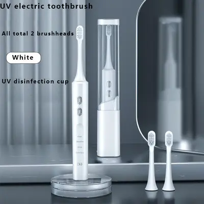 Wireless Charging Adult Electric Toothbrush with Soft Bristles, Waterproof - 12