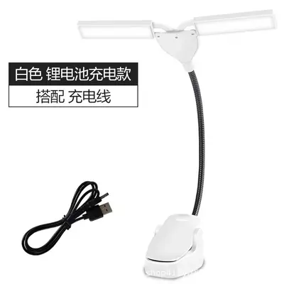 Şarj Edilebilir LED Nota Standı Lambası, USB Klipsli, Ayarlanabilir, Gitar ve Erhu İçin - 8