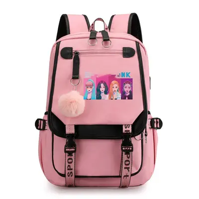 BLACKPINK Inspired Starry Sky Backpack with USB Port, Korean Version - 11