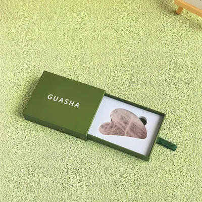 3D Roller Massage Packaging Box Lotus Head Pull-out Gift Box Jade Gua Sha Board Magnetic Suction Paper Box