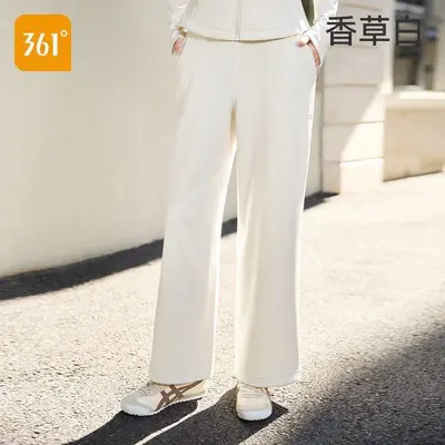 361加绒瑜伽裤女2025新款外穿直筒长裤子女健身服运动裤阔腿裤女