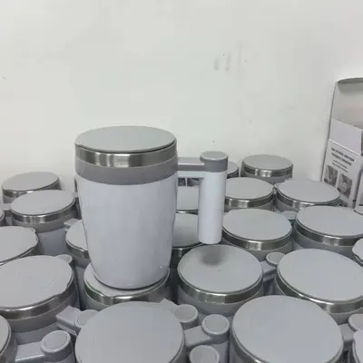 电动搅拌杯懒人水杯便携电动磁力旋转全自动咖啡杯豆浆杯不锈钢 - 10