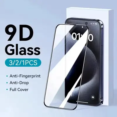 Gehärtetes Schutzglas für Apple iPhone 18, hochwertig, HD, iPhone 18 Pro, Aluminium-Rahmen, Vollbildschutz KK9, fingerabdruckresistent