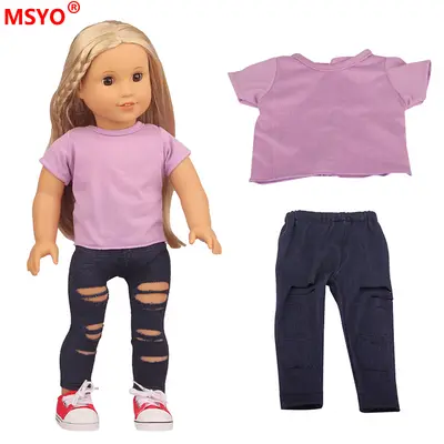 43 cm Amerikan Kız Bebek Giyim Seti, 18 İnç Bebek Kıyafeti - 9