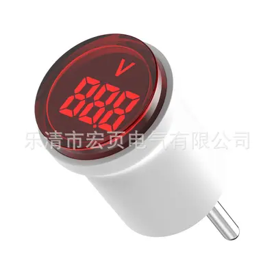 European Plug-In Digital Voltage Meter LED Indicator AC 220V/230V
