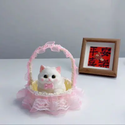 Handmade Kitten Figurine Stress Relief Toy - 12