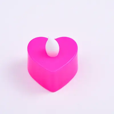 Heart-Shaped LED Candle Light, 520 Romantic Decor, Ambient Light - 7