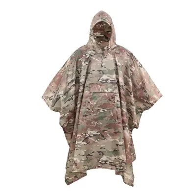 3-in-1 Multifunctional Waterproof Cape Poncho Raincoat with Ground Mat - 11