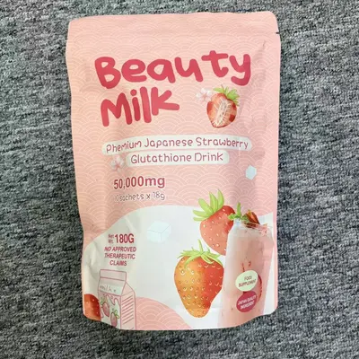 BeautyMilk Kollagenpulver mit Erdbeergeschmack - 3