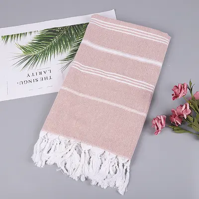 Turkish beach towel striped tassel towel quick-drying absorbent large size various styles wholesale custom logo - 13