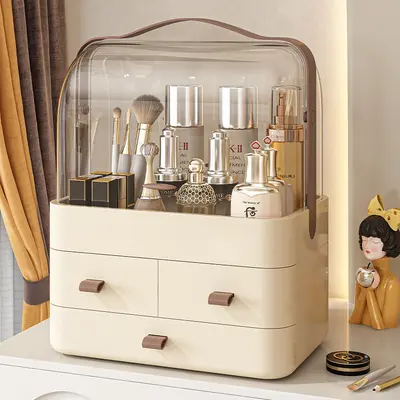 Desktop makeup drawer organizer, dust-proof, multi-purpose