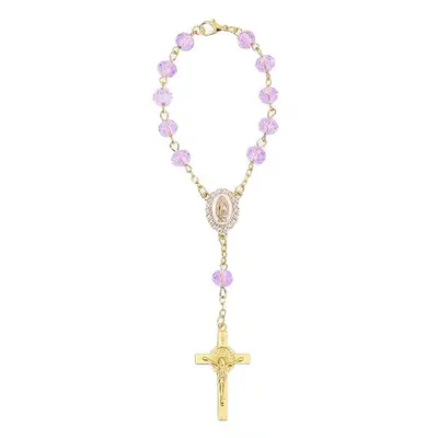 Crystal Car Rearview Mirror Hanging Prayer Beads - 1