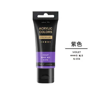 Qiaoergonei 75ml Acrylfarbe Set, 30 Farben, wasserfest - 7