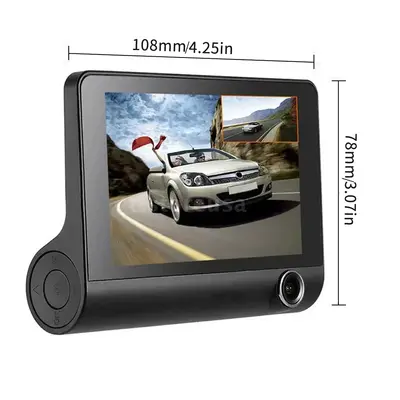 Full HD 1080P Night Vision Triple-Recording WiFi Dash Cam with Reversing Camera