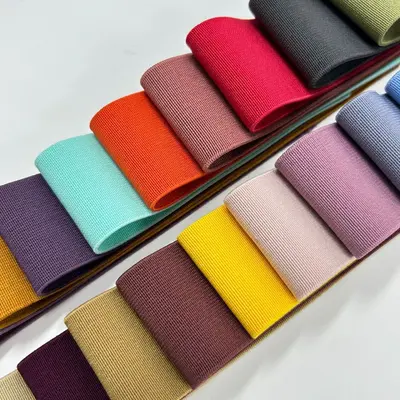 Renkli Elastik Bant 2,5 cm-7,5 cm, Pantolon ve Etek Belina Uygun - 5