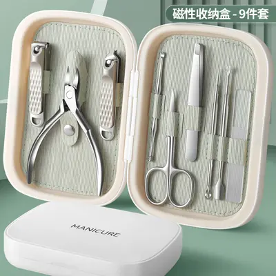 高端不锈钢鹰嘴钳 美甲工具全套  修甲修脚刀套裝 指甲剪套装批发 - 10