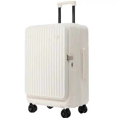 3-Piece Side-Opening Luggage Set with Expandable Combination Lock Trolley - 6