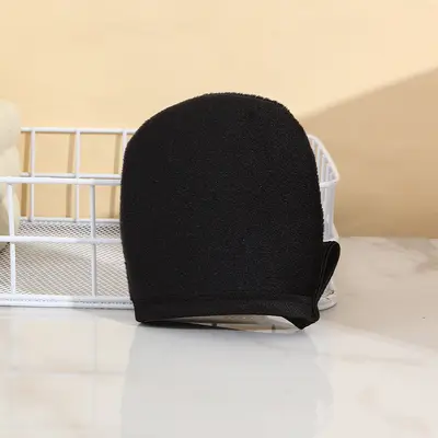 Bronzlaştırıcı yağın hızlı uygulanması için vücut losyonu eldivenleri, tembel masaj SPA için flok eldivenler, esansiyel yağlı bronzlaştırıcı eldivenler. - 12