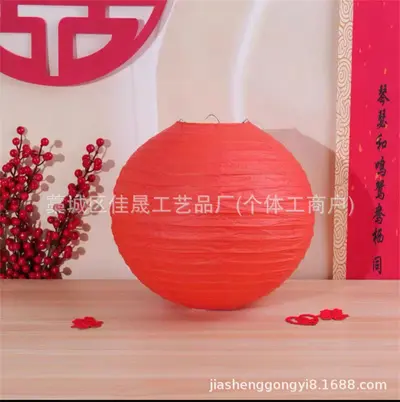Wedding Paper Lanterns with Happy Wishes for Room Decor - 8