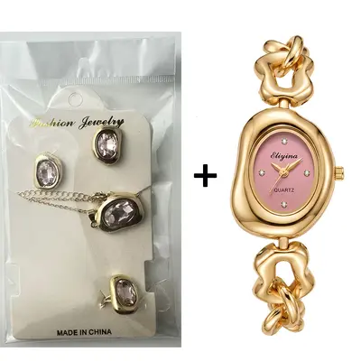 5-teiliges Damen-Quarzuhr-Set mit Armband - 11