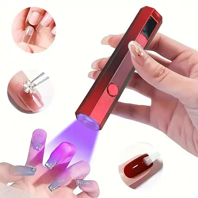 Tragbare Nagellampe LED-Licht mit Halterung, tragbare Nageltrocknungslampe, UV-Lichthärtungslampe für Nagelkunst - 8