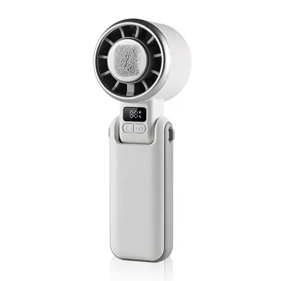 USB Rechargeable Handheld Fan with Ice Pack, Neck-Hanging Foldable Mini Fan