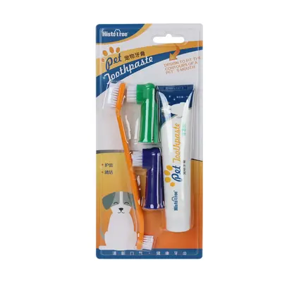 Pet single-use finger toothbrush and toothpaste set for dogs and cats - 11