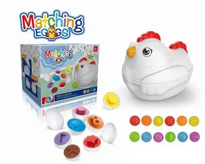 Geometric shape matching toy, twist egg - 12
