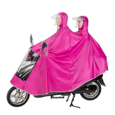 Oxford kumaş yağmurluk, elektrikli scooter için, tek/çift kişi, kapüşonlu