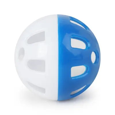 Dog Toy Ball Pipitao Foreign Trade Cat Colorful Plastic Two-Color Ball 3.8cm Bell Ball Pet Toy Wholesale