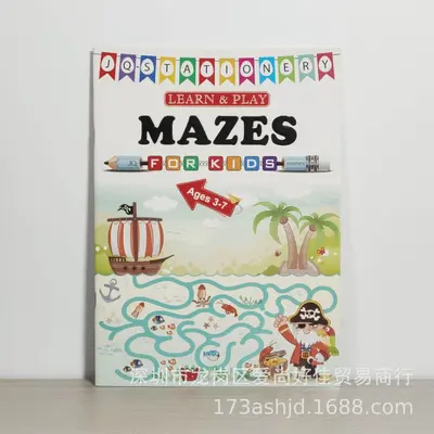 English Coloring and Sticker Book, A4, for Ages 3-8 - 2