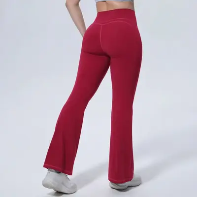 Mingda yoga pantolon, geniş paça, yüksek bel - 7