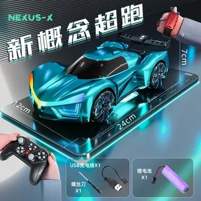 Gesture-Controlled Four-Wheel Drive Drift RC Stunt Car Toy with Lights - 12