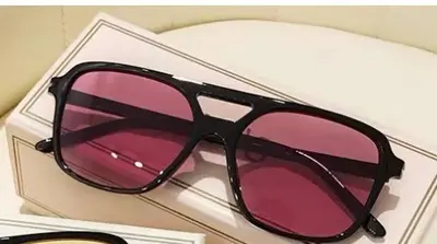 Eckige Piloten-Sonnenbrille mit Doppelsteg und Ocean-Linse - 12