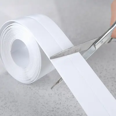 Yapışkanlı su geçirmez fuga bandı, küf önleyici, mutfak ve banyo lavabo, klozet ve duvar k