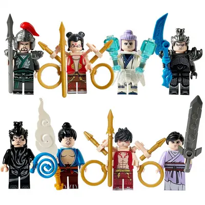 8 Parça Kahraman Ninja Figür Seti Yapı Blokları Eğitici Oyuncak - 7