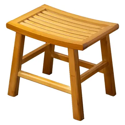 Non-Slip Bathroom Shower Stool with Storage, Low Height