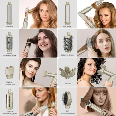 Faltbarer Hochgeschwindigkeits-Haartrockner All-in-One-Styler