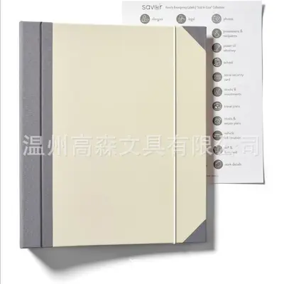 In Case I Go Missing Binder Manila-Taschen-Dokumentenmappe, Akkordeon-Dokumententasche - 12