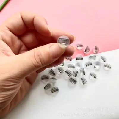 Transparente kegelförmige Schuhschnalle, bedruckt, dekorativ, DIY-Zubehör