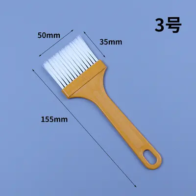 Plastik boya fırçası su geçirmez tutkal fırçası plastik No. 4 küçük fırça plastik saplı tel fırça toz giderme barbekü fırçası klavye fırçası - 9