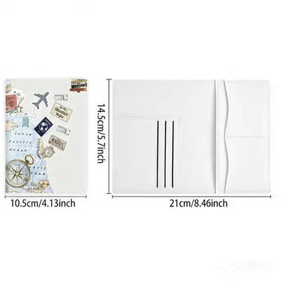 Girls multi-slot PU leather wallet with passport compartment