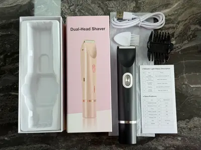Çift Başlı Evcil Hayvan ve Bebek Saç Tıraş Makinesi, Kuru ve Islak Kullanım - 11