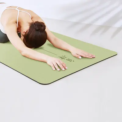 Yeni Nesil Yüksek Yoğunluklu PU Doğal Kauçuk Kaymaz Yoga Matı - 4