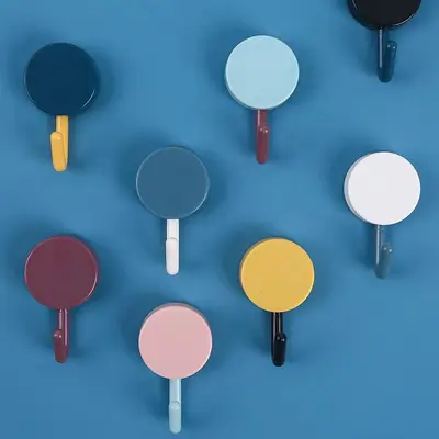 No-Drill Adhesive Wall Hooks, Damage-Free, Nail-Free