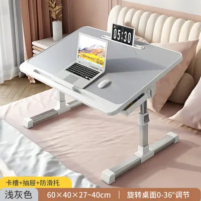 Foldable adjustable bed small table home work desk simple bedroom computer bay window dormitory student small desk - 12